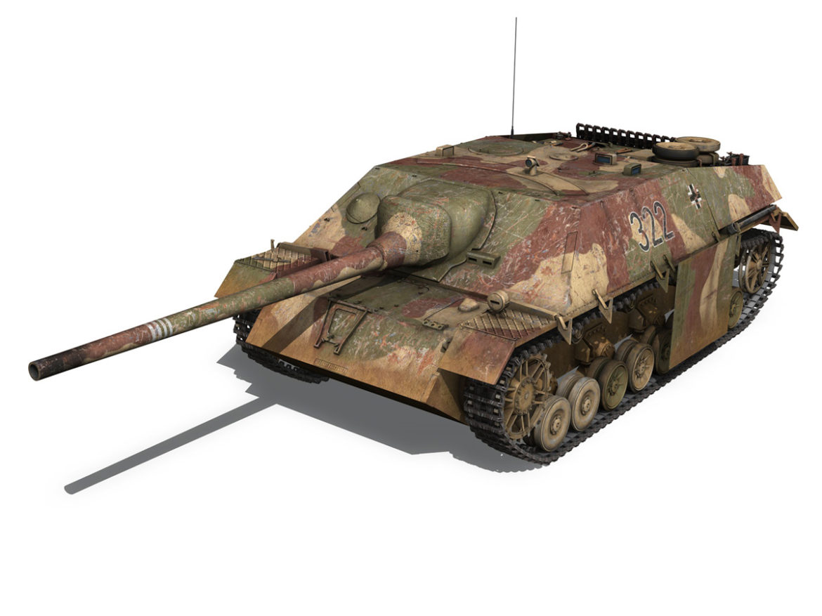 jagdpanzer iv l/70 (v) – 322 – late production 3d model 3ds fbx c4d lwo obj 282347