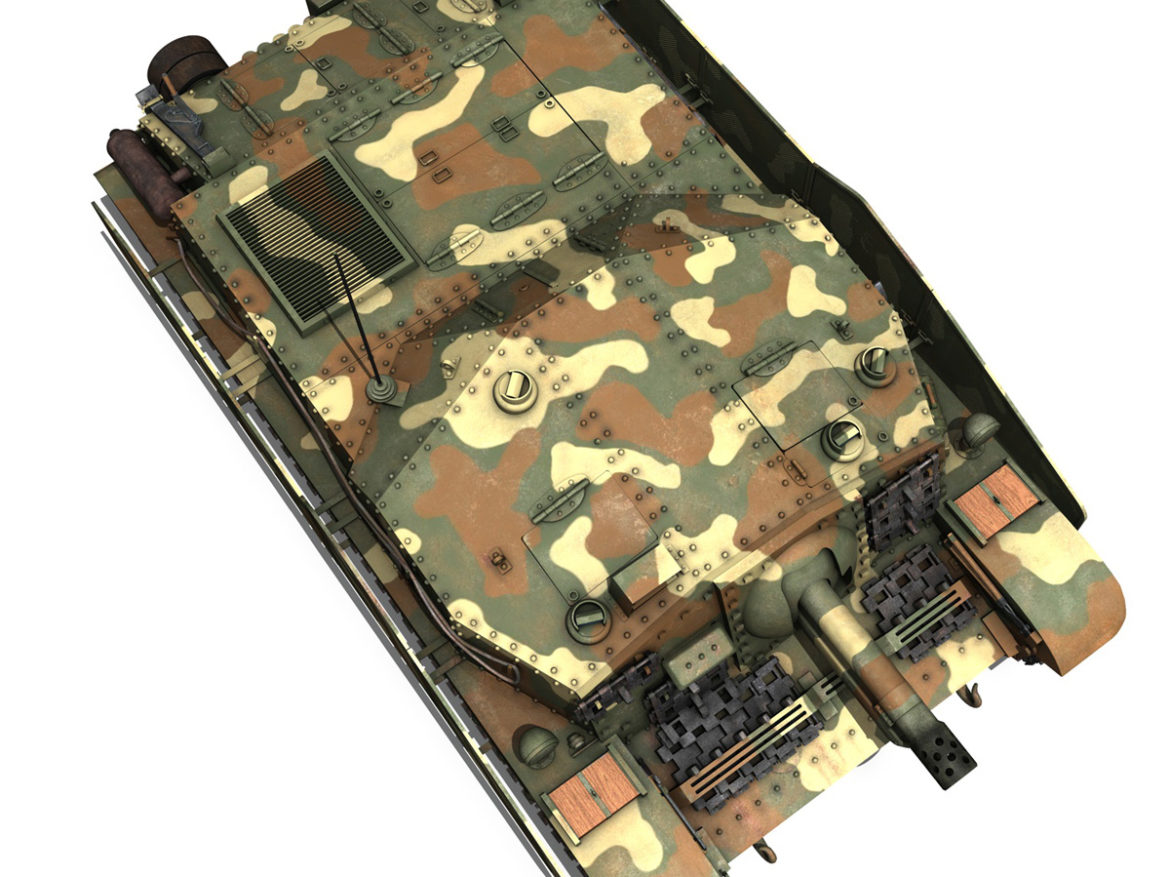 43m zrinyi ii – assault gun – 3rd battery 37 3d model 3ds fbx c4d lwo obj 282631