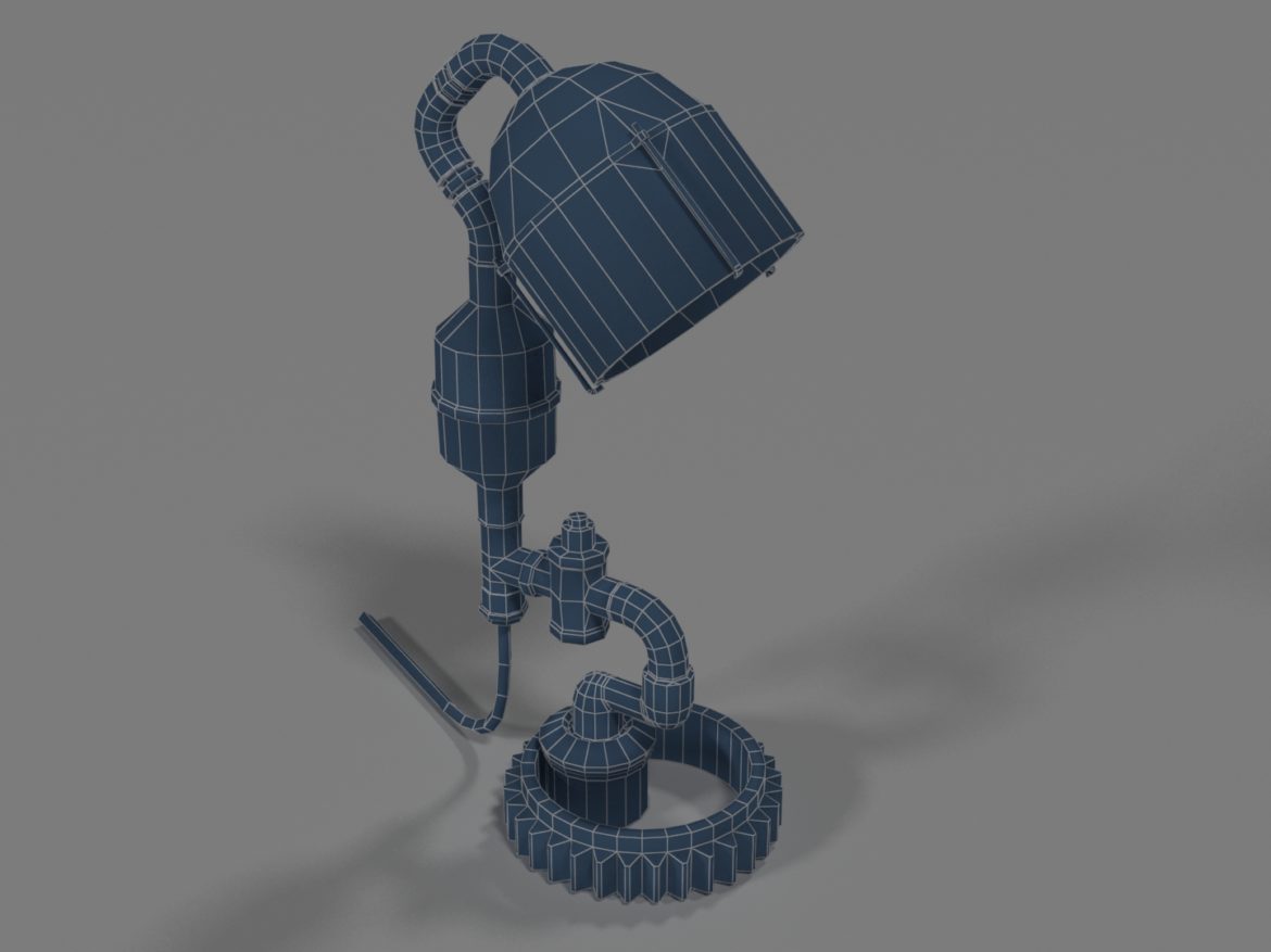 steampunk lamp 3d model max 3ds project fbx obj 282658
