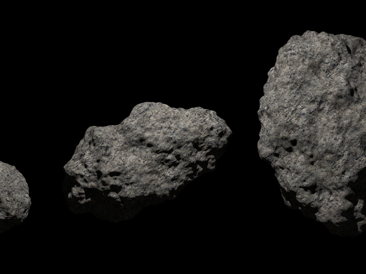 fantasy asteroid collection 3d model blend 3ds dae 283300