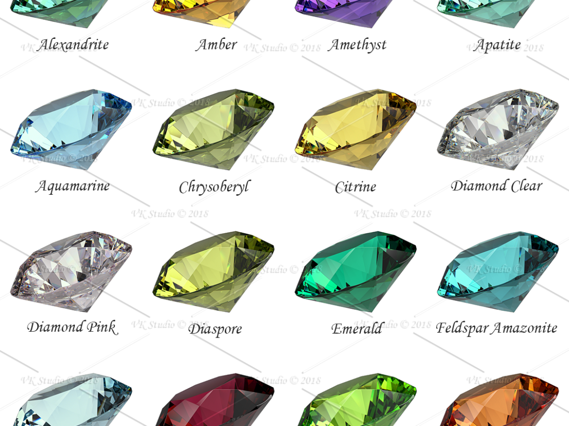 gemstone materials starter for v-ray and 3ds max 3d model max  283381