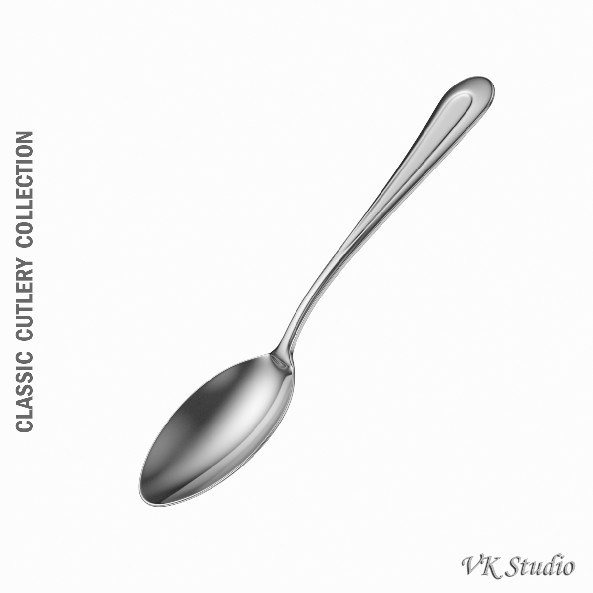 teaspoon classic cutlery 3d model 3ds max fbx c4d ma mb  obj 283584