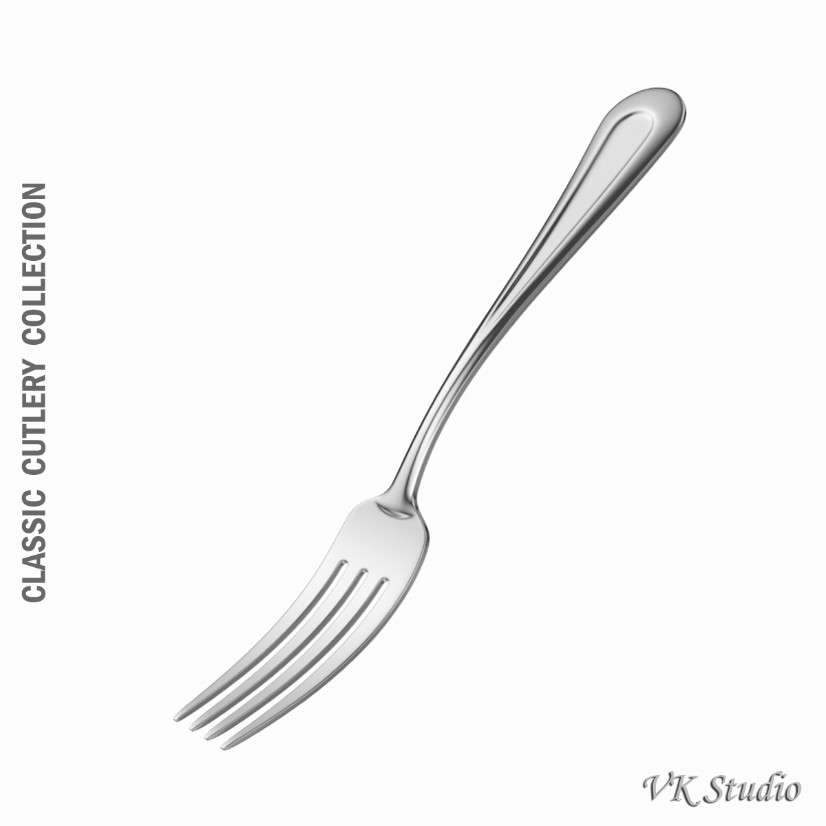 table dinner fork classic cutlery 3d model 3ds max fbx c4d ma mb obj 283898