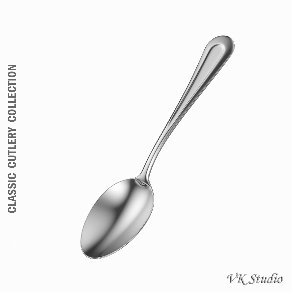 table dinner spoon classic cutlery 3d model 3ds max fbx c4d ma mb  obj 284339