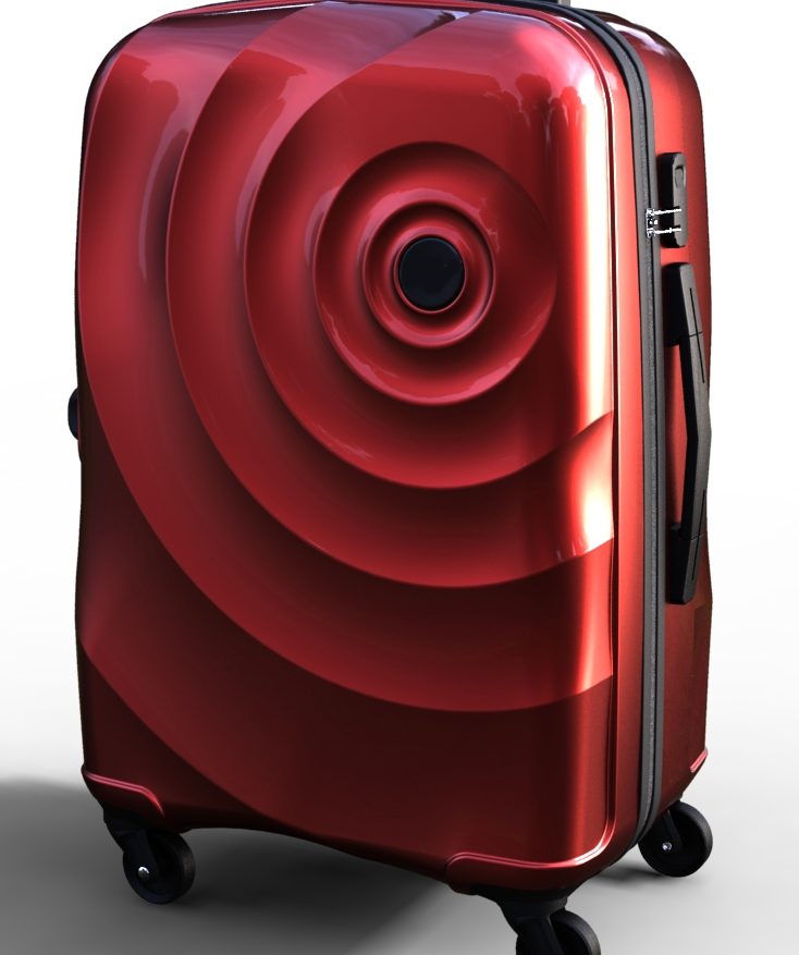 trolley suitcase bag 3d model max  fbx ma mb texture obj 285285