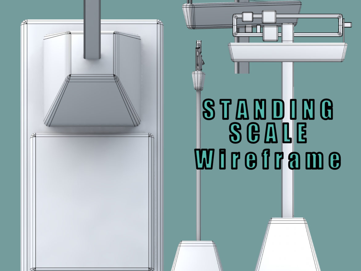standing scales 3d object 3d model other obj 285916