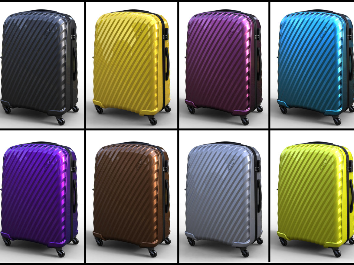 trolley suitcase bag 03 3d model max fbx ma mb obj 285994
