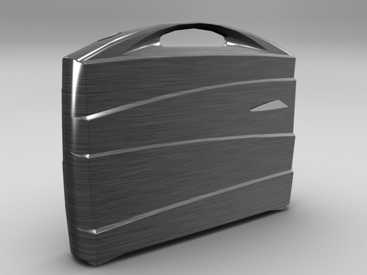 metal suitcase 3d model max fbx ma mb obj 286022