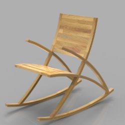 wishbone rocking chair 3d model max  fbx ma mb obj 286150