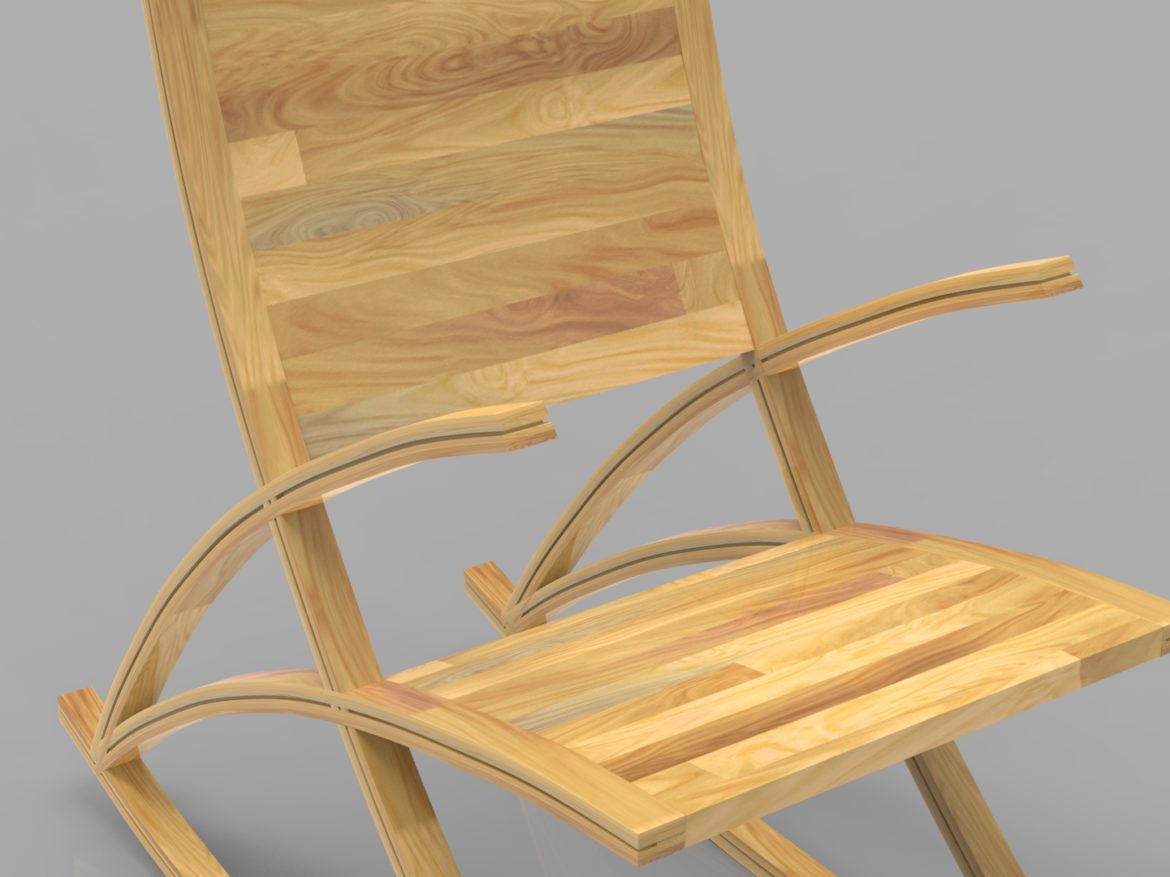 wishbone rocking chair 3d model max  fbx ma mb obj 286152