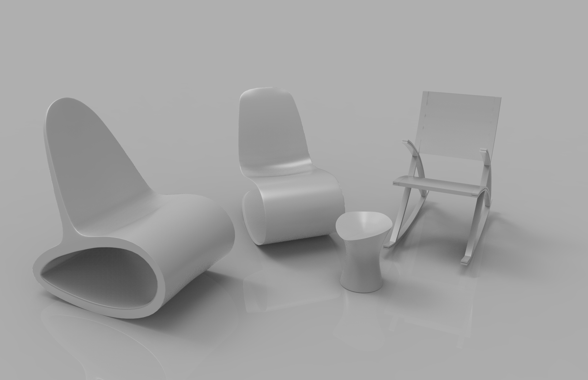 Rocking Wooden Chair Collection 3d Model Flatpyramid Rocking Wooden Chair Collection 3d Model Max Fbx Ma Mb Obj 286166