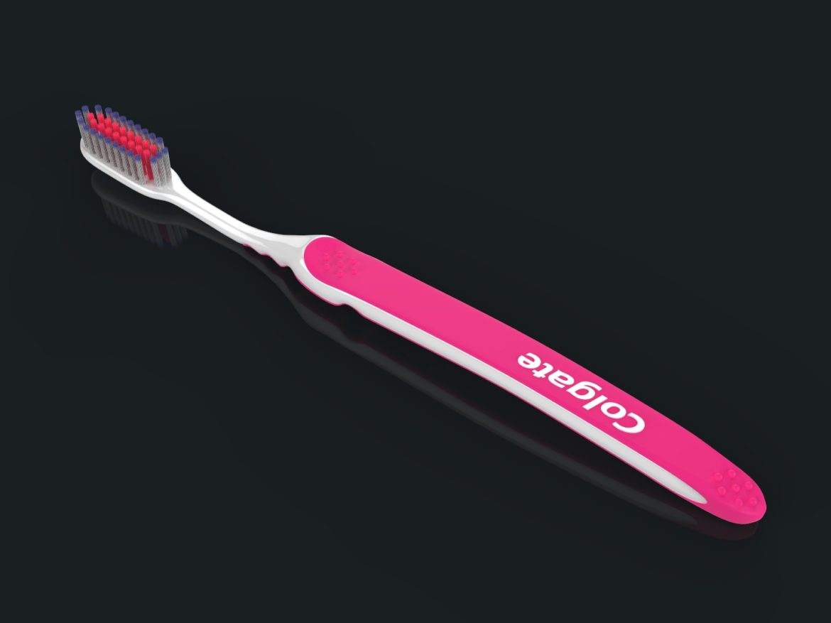 toothbrush with toothpaste 3d model max fbx ma mb obj 286208