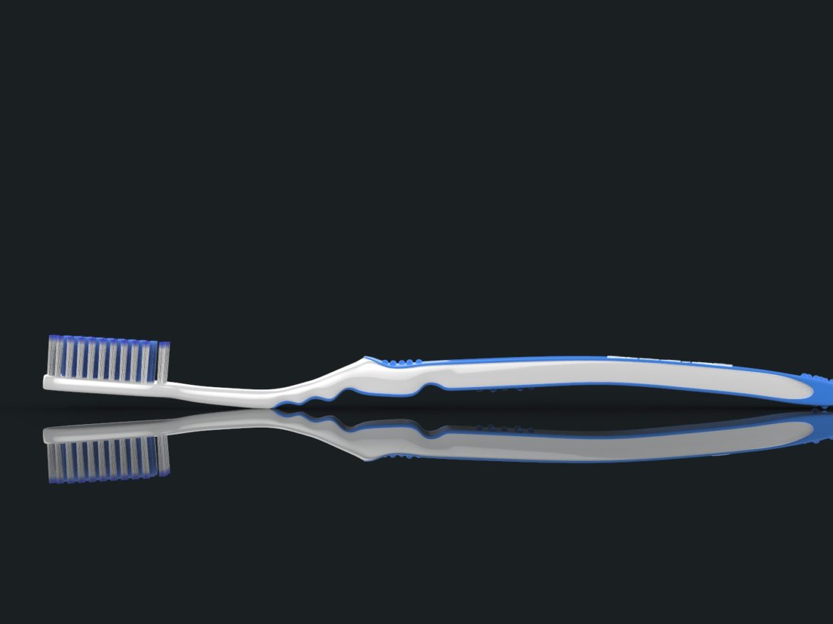 toothbrush with toothpaste 3d model max fbx ma mb obj 286210