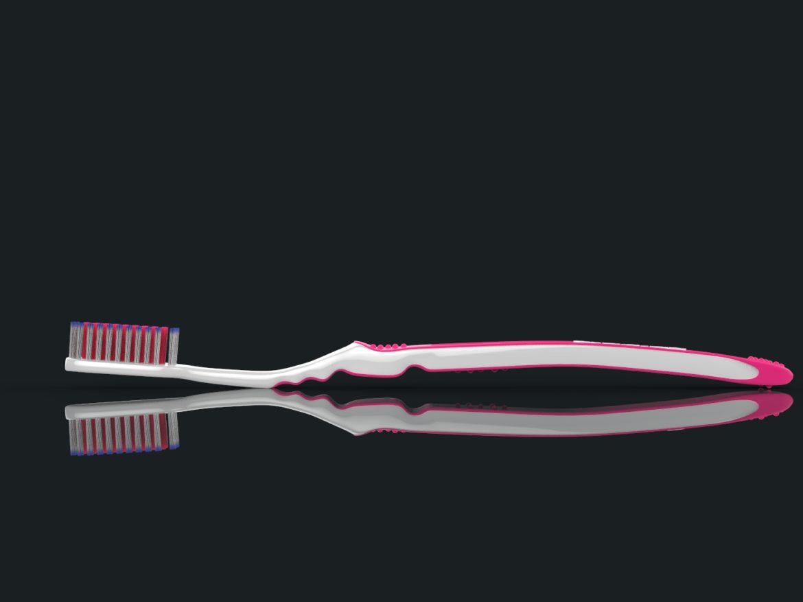 toothbrush with toothpaste 3d model max fbx ma mb obj 286211