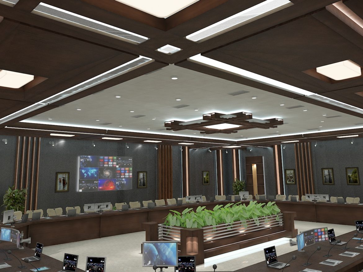meeting room 1 3d model 3ds max dxf dwg 288118