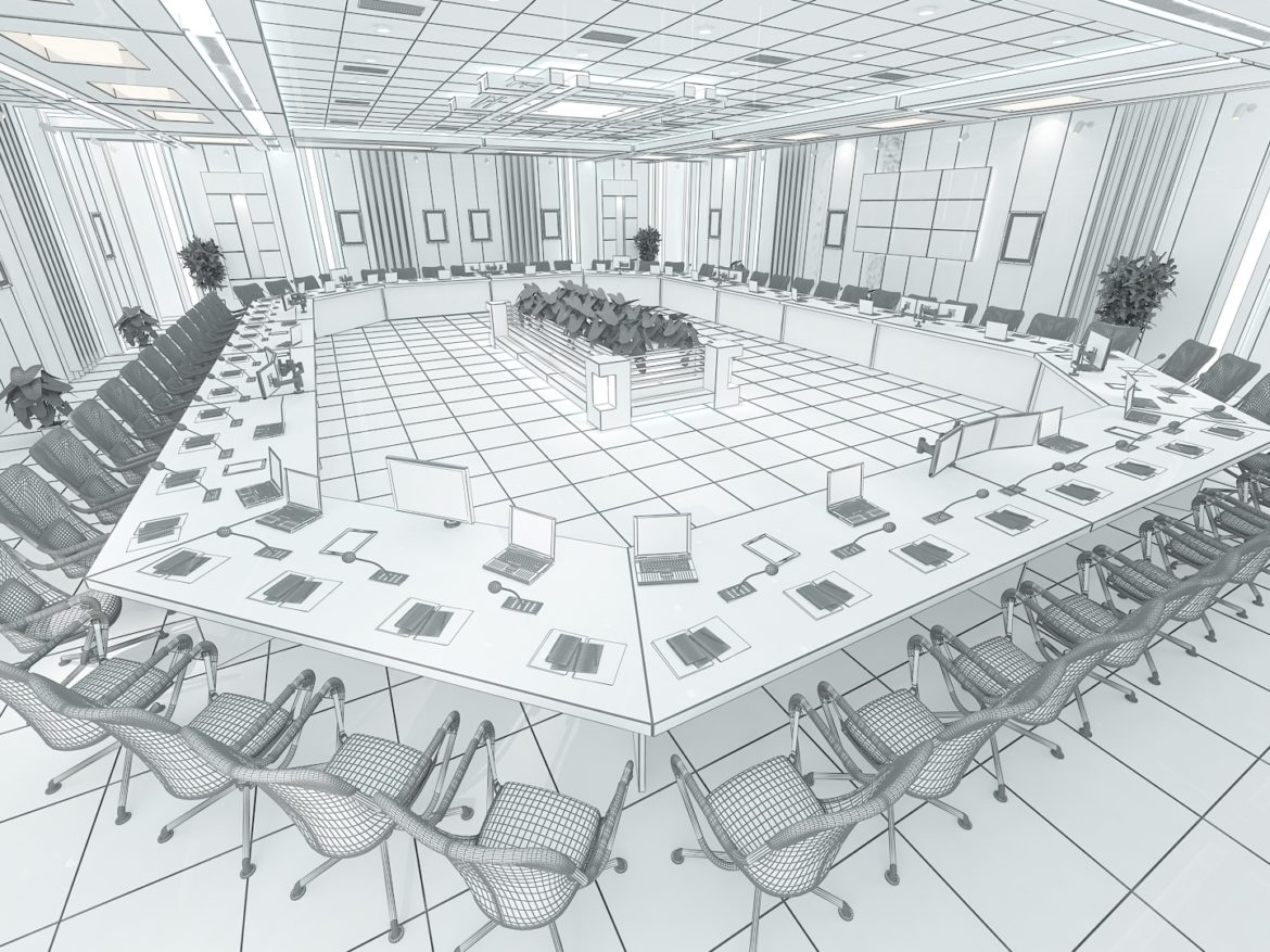 meeting room 1 3d model 3ds max dxf dwg 288123