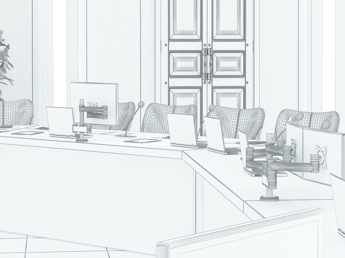 meeting room 1 3d model 3ds max dxf dwg 288140