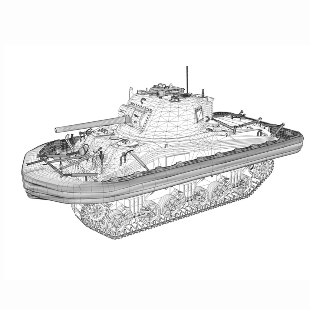 M4 Sherman MK.III - Duplex Drive 3D Model - FlatPyramid