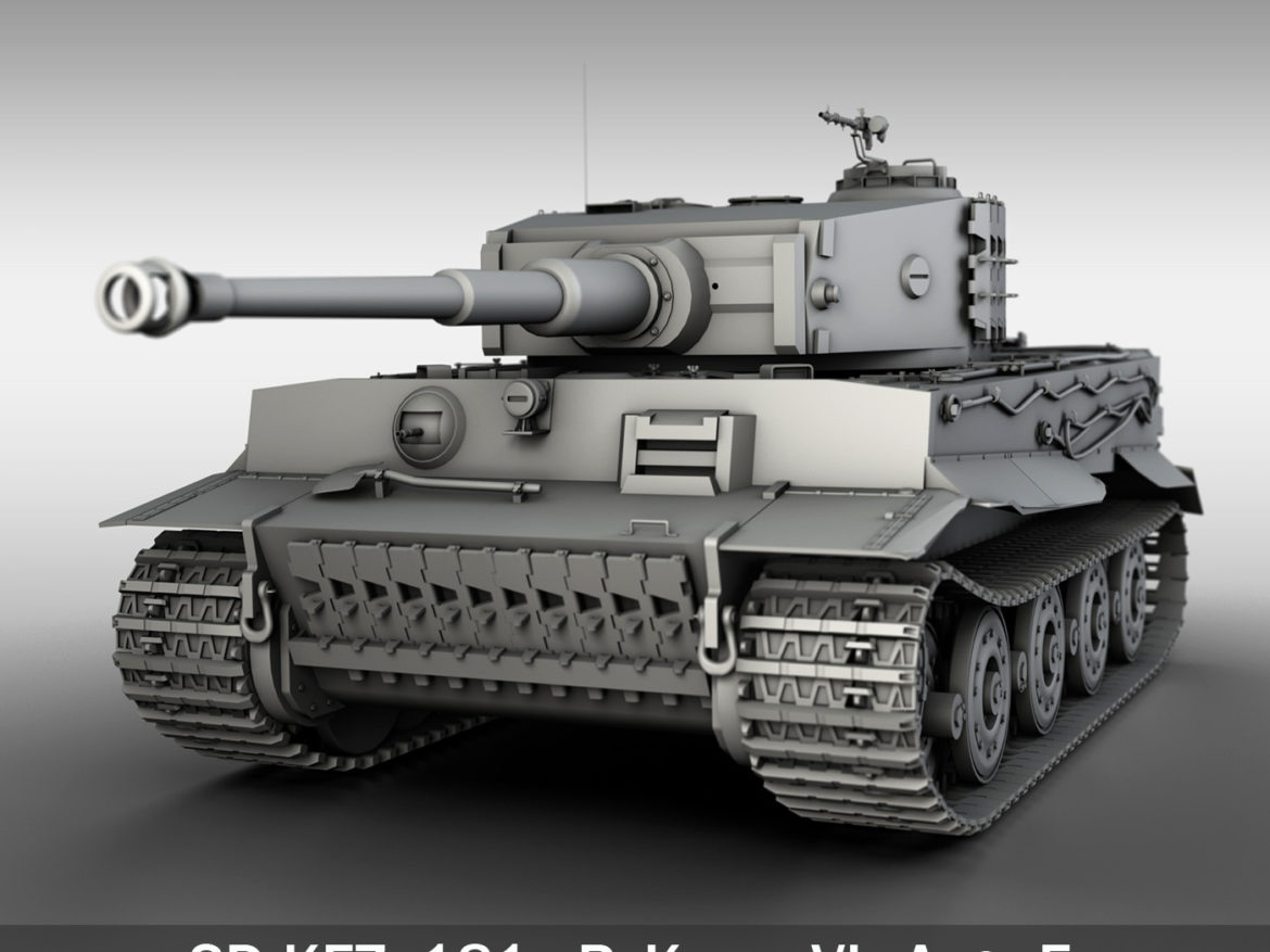 panzer vi – tiger – late production 3d model 3ds fbx c4d lwo obj 292946