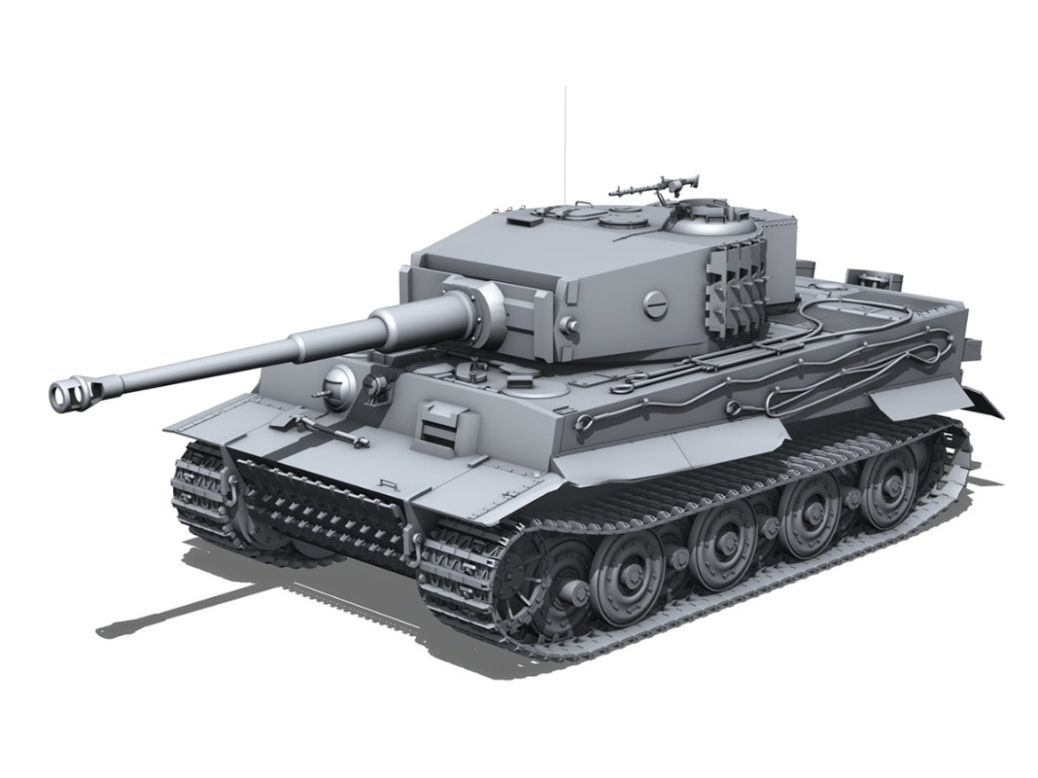 panzer vi – tiger – late production 3d model 3ds fbx c4d lwo obj 292948