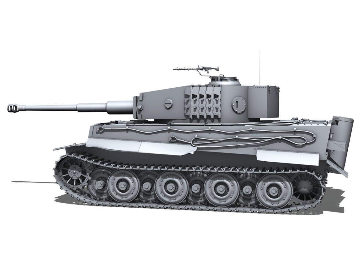 panzer vi – tiger – late production 3d model 3ds fbx c4d lwo obj 292949