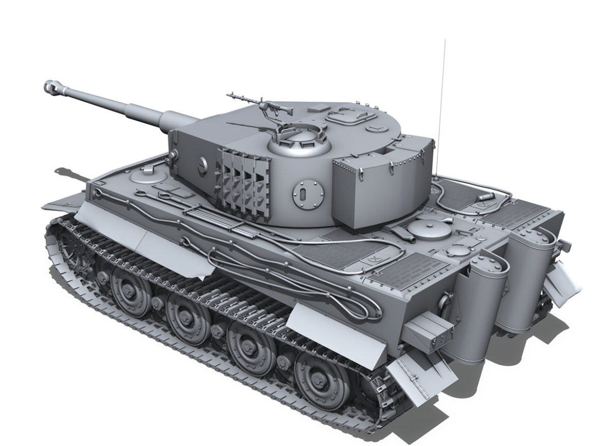 panzer vi – tiger – late production 3d model 3ds fbx c4d lwo obj 292950