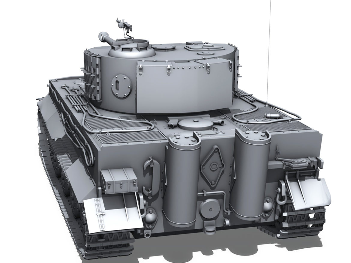 panzer vi – tiger – late production 3d model 3ds fbx c4d lwo obj 292951