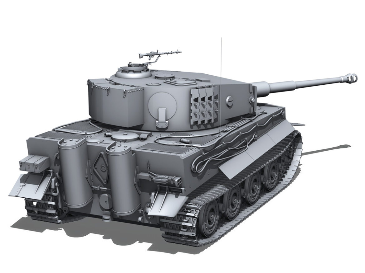 panzer vi – tiger – late production 3d model 3ds fbx c4d lwo obj 292952