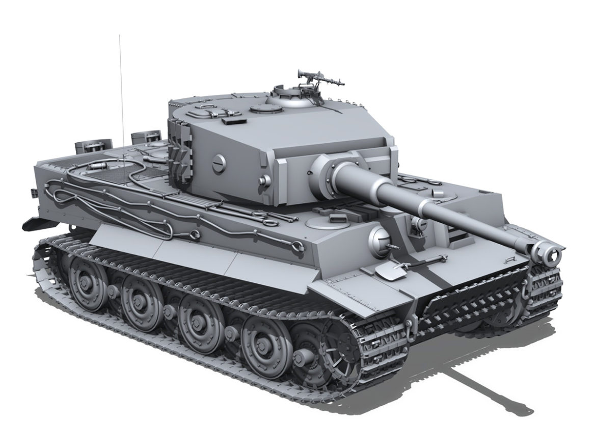 panzer vi – tiger – late production 3d model 3ds fbx c4d lwo obj 292953