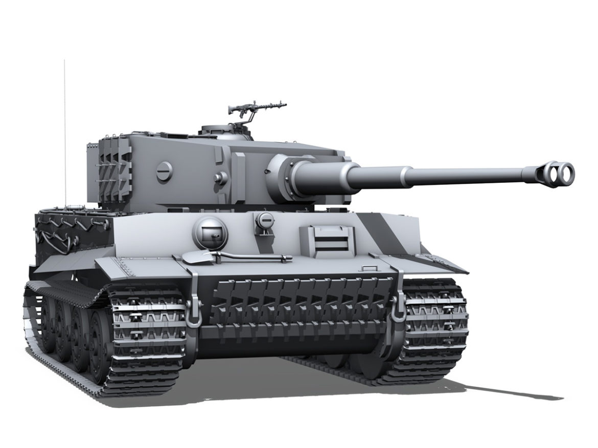 panzer vi – tiger – late production 3d model 3ds fbx c4d lwo obj 292954