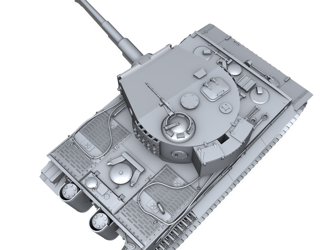 panzer vi – tiger – late production 3d model 3ds fbx c4d lwo obj 292955