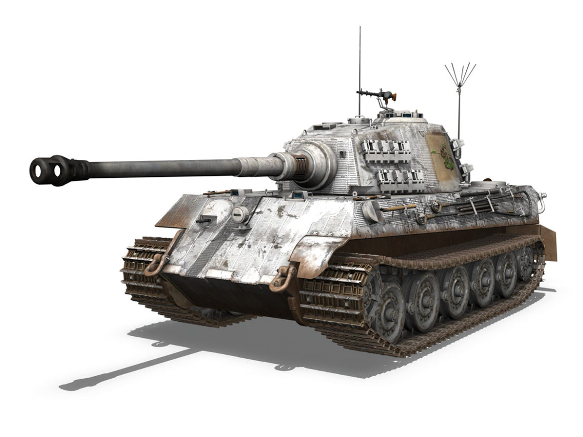 panzerbefehlswagen tiger – ausf b – iii 3d model 3ds c4d lwo lw lws obj 293322
