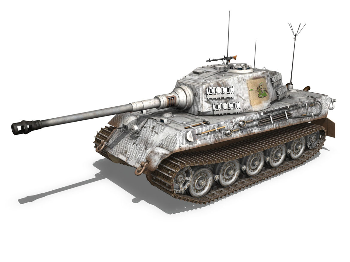panzerbefehlswagen tiger – ausf b – iii 3d model 3ds c4d lwo lw lws obj 293323