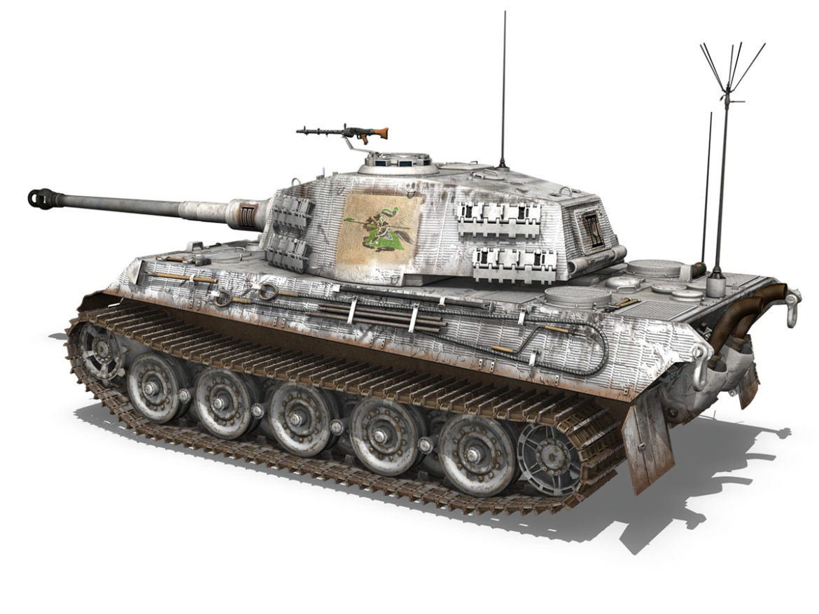 panzerbefehlswagen tiger – ausf b – iii 3d model 3ds c4d lwo lw lws obj 293324