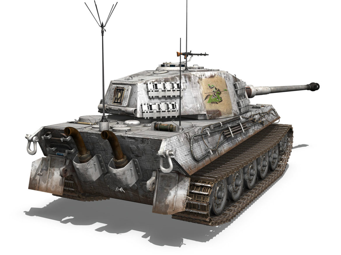 panzerbefehlswagen tiger – ausf b – iii 3d model 3ds c4d lwo lw lws obj 293325