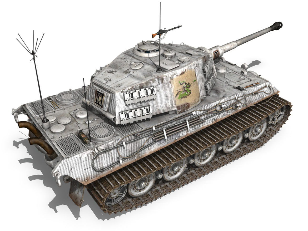 panzerbefehlswagen tiger – ausf b – iii 3d model 3ds c4d lwo lw lws obj 293326