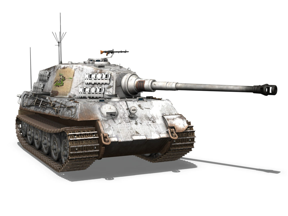 panzerbefehlswagen tiger – ausf b – iii 3d model 3ds c4d lwo lw lws obj 293328