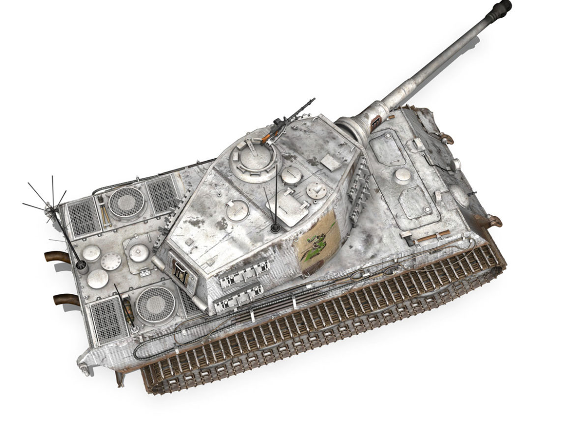 panzerbefehlswagen tiger – ausf b – iii 3d model 3ds c4d lwo lw lws obj 293329
