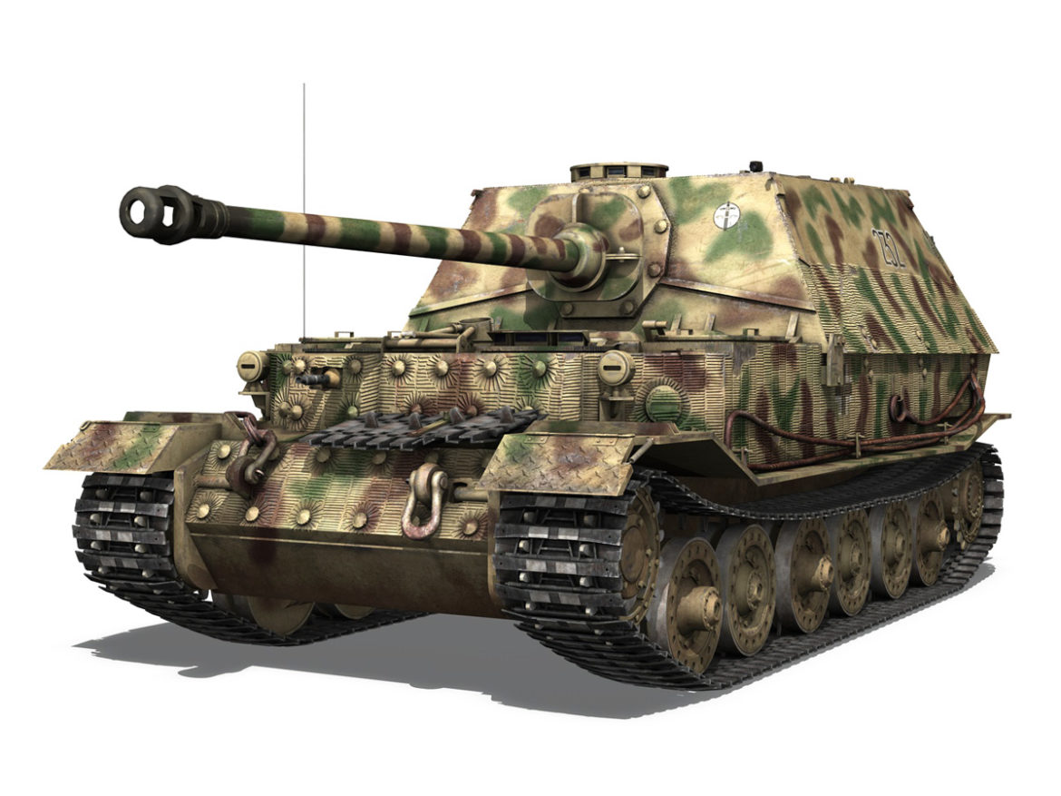 elefant tank destroyer – tiger (p) – 232 3d model 3ds fbx c4d lwo obj 293340