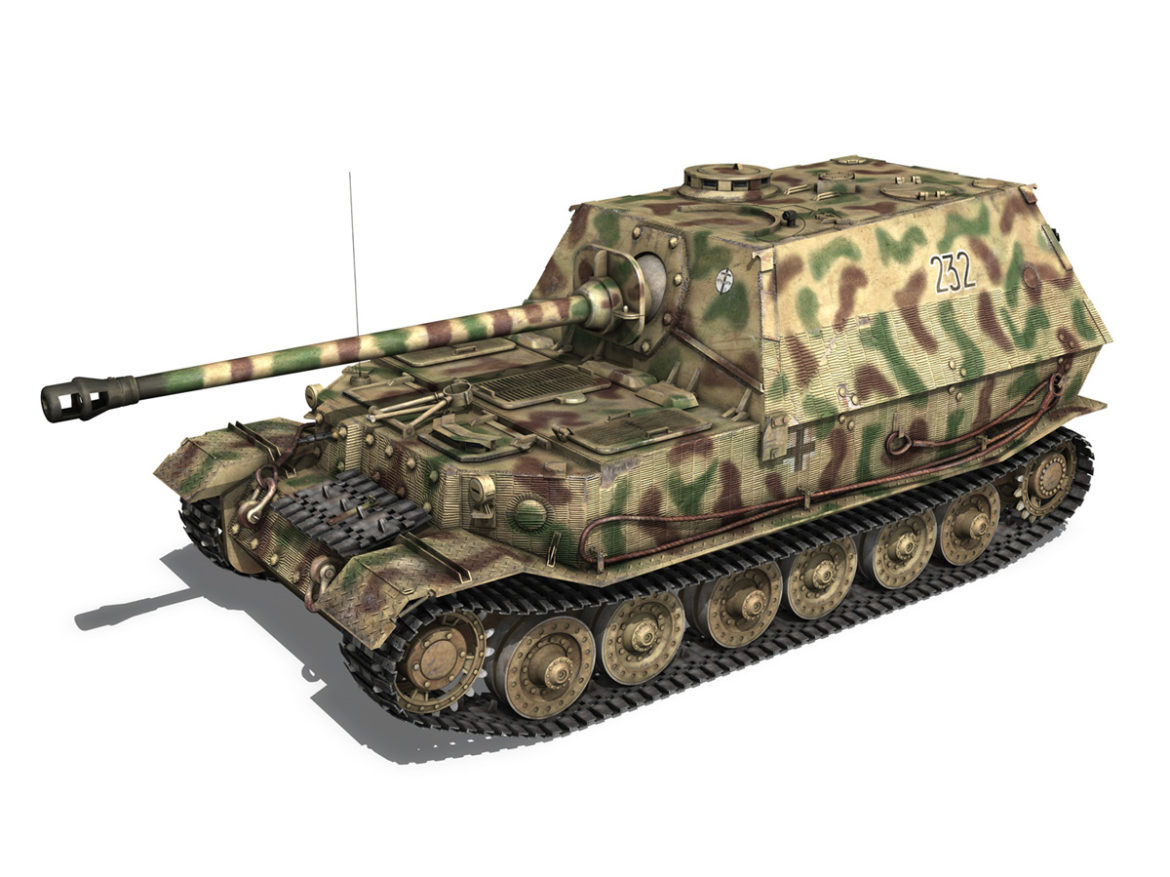 elefant tank destroyer – tiger (p) – 232 3d model 3ds fbx c4d lwo obj 293341