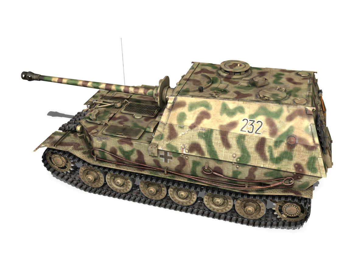 elefant tank destroyer – tiger (p) – 232 3d model 3ds fbx c4d lwo obj 293342