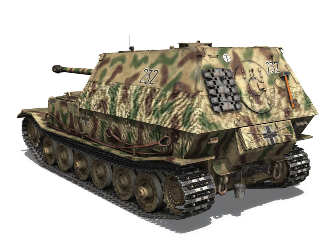 elefant tank destroyer – tiger (p) – 232 3d model 3ds fbx c4d lwo obj 293343
