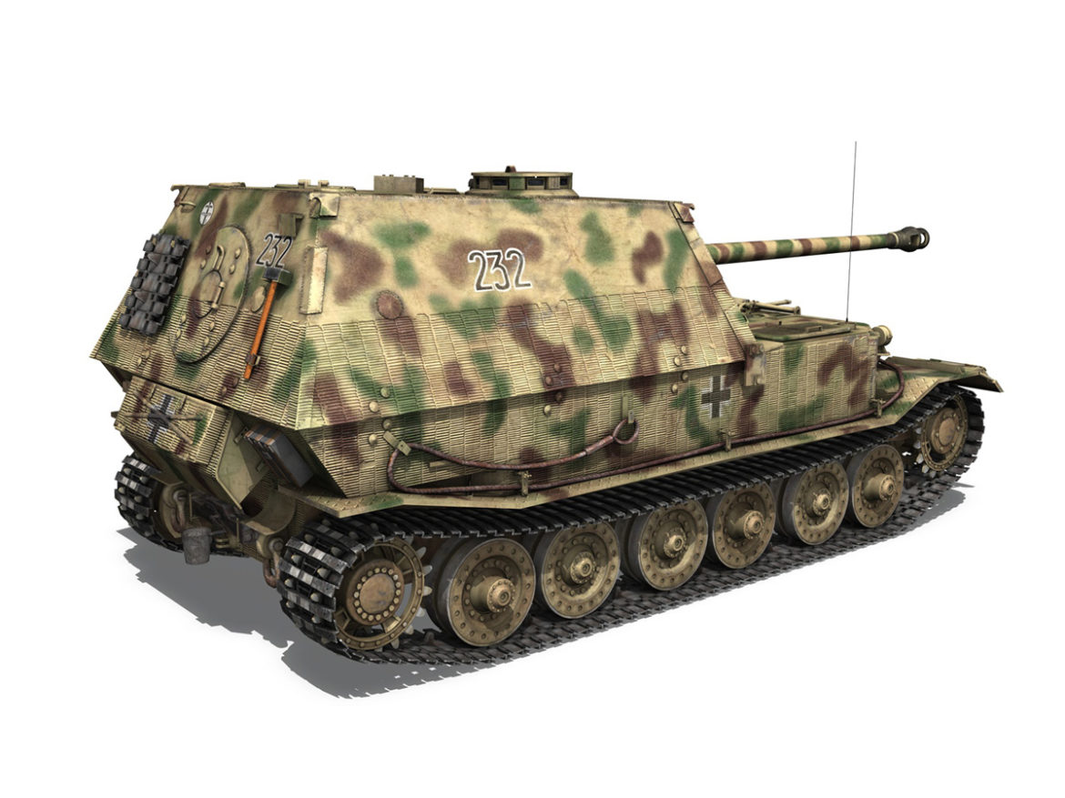 elefant tank destroyer – tiger (p) – 232 3d model 3ds fbx c4d lwo obj 293344