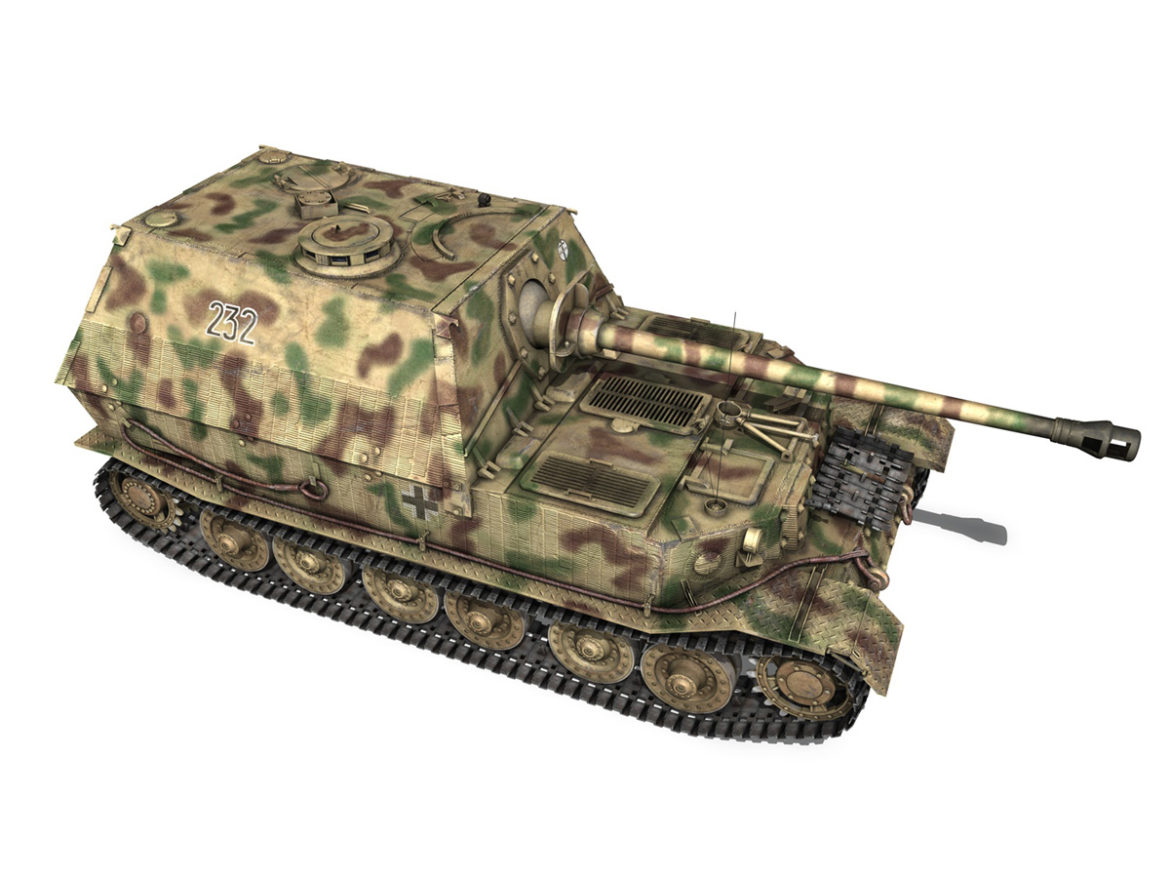 elefant tank destroyer – tiger (p) – 232 3d model 3ds fbx c4d lwo obj 293345