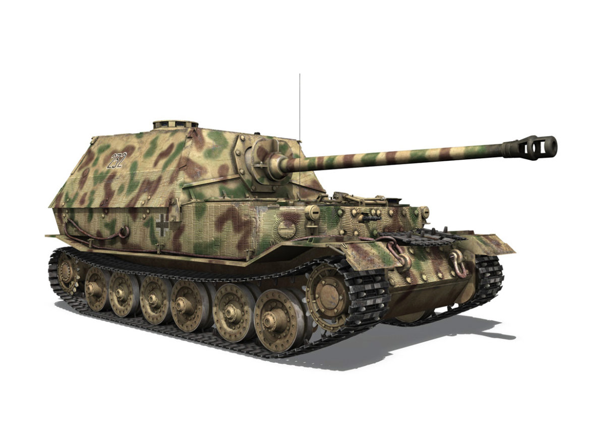 elefant tank destroyer – tiger (p) – 232 3d model 3ds fbx c4d lwo obj 293346