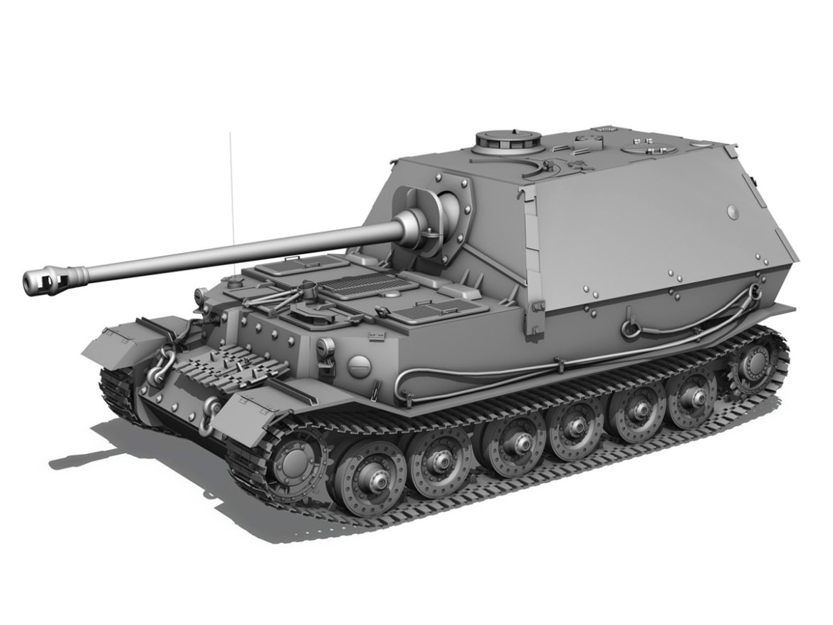 elefant tank destroyer – tiger (p) – 232 3d model 3ds fbx c4d lwo obj 293349