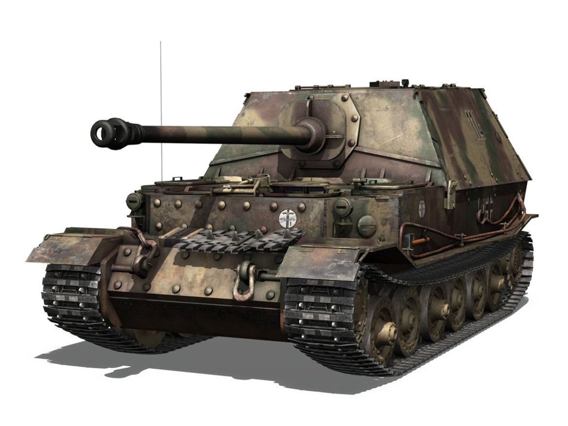 ferdinand tank destroyer – tiger (p) – 114 3d model 3ds fbx c4d lwo obj 293359