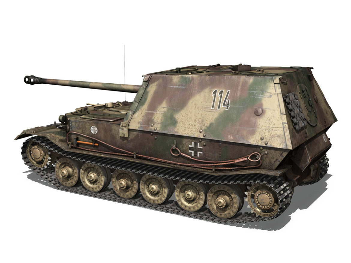 ferdinand tank destroyer – tiger (p) – 114 3d model 3ds fbx c4d lwo obj 293361