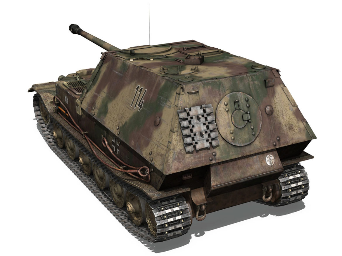ferdinand tank destroyer – tiger (p) – 114 3d model 3ds fbx c4d lwo obj 293362