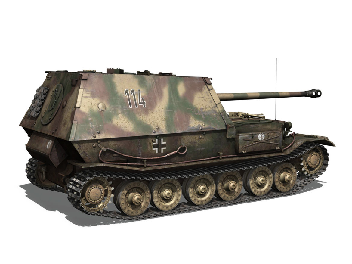 ferdinand tank destroyer – tiger (p) – 114 3d model 3ds fbx c4d lwo obj 293364